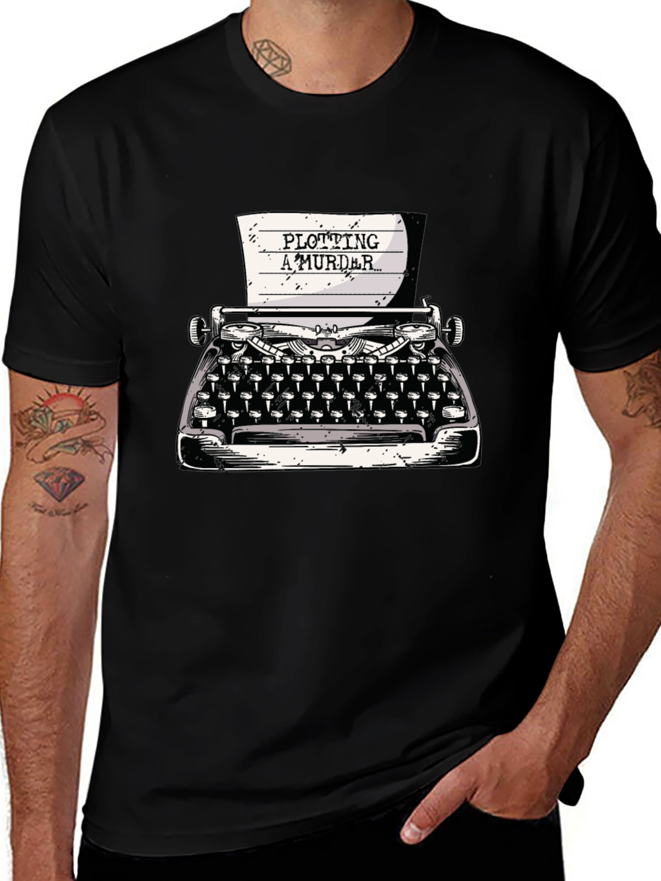 Plotting A Murder T-Shirt Writer Gift