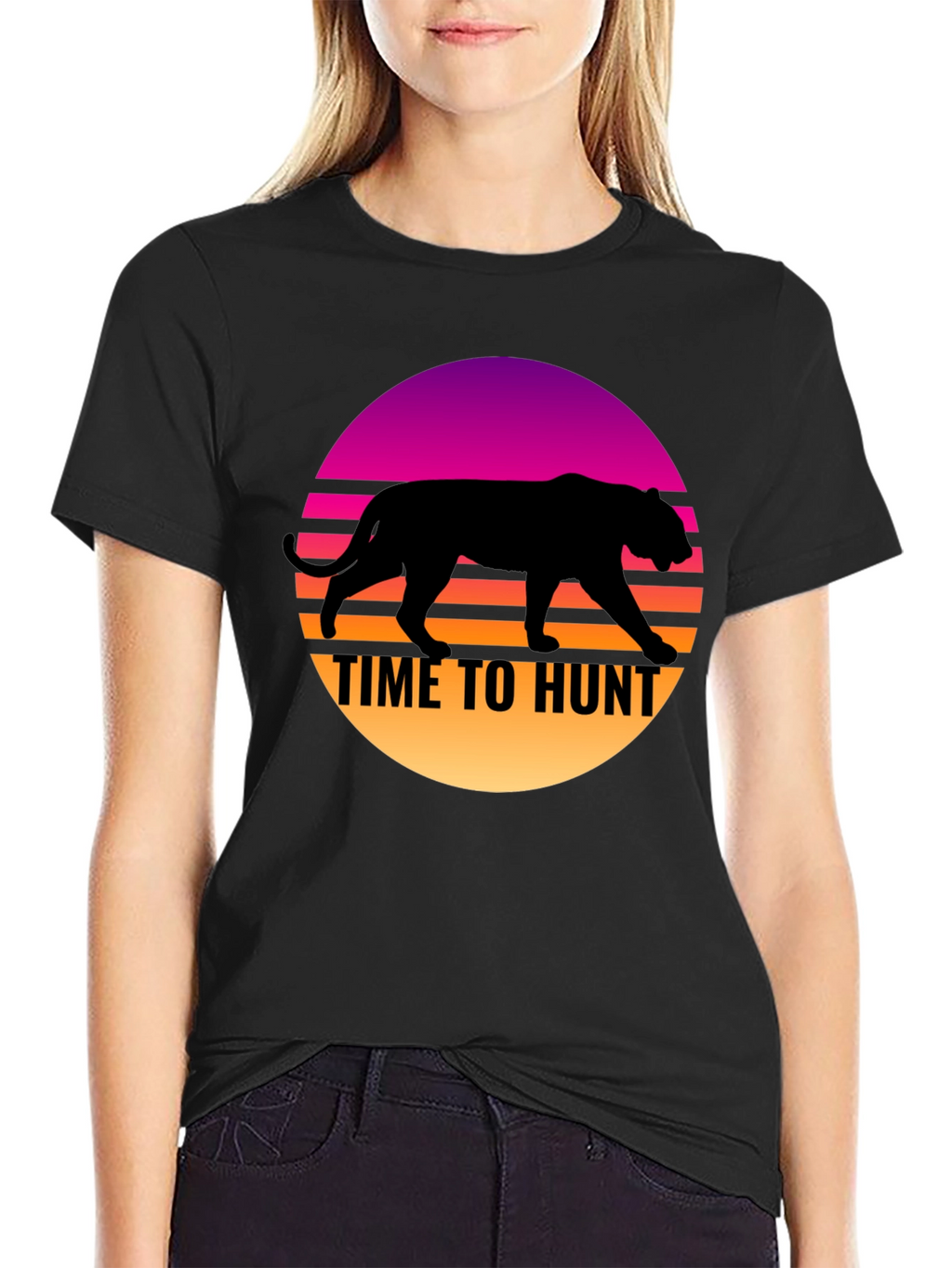 Time to Hunt Retro Graphic T-Shirt
