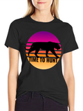 Time to Hunt Retro Graphic T-Shirt