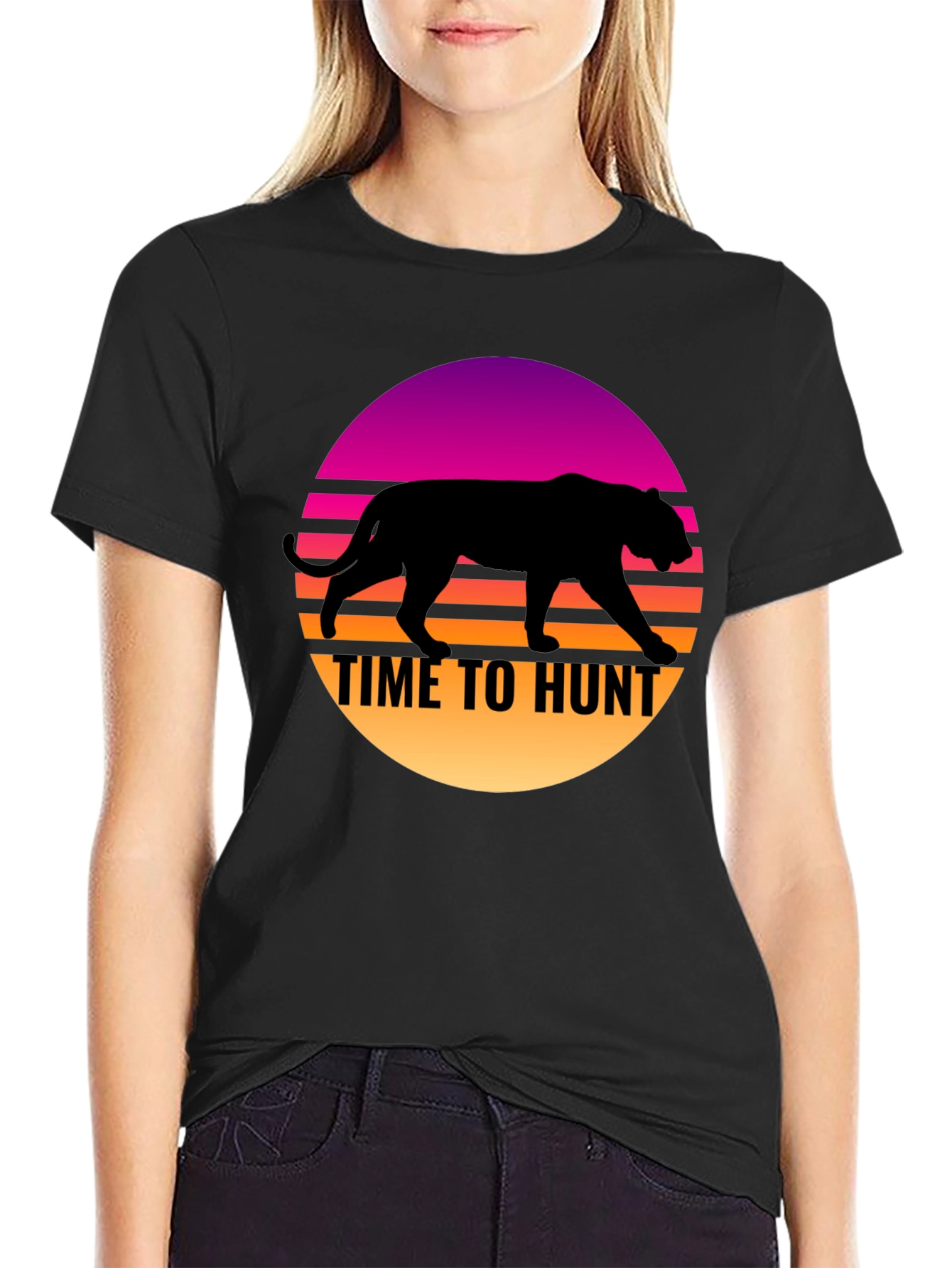 Time to Hunt Retro Graphic T-Shirt