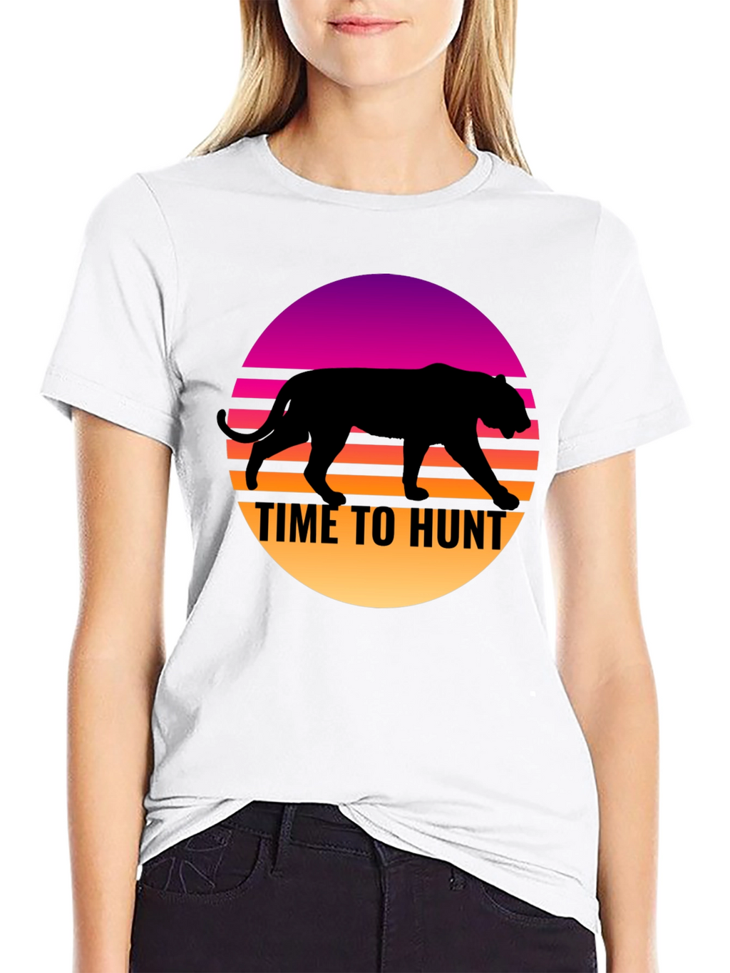 Time to Hunt Retro Graphic T-Shirt