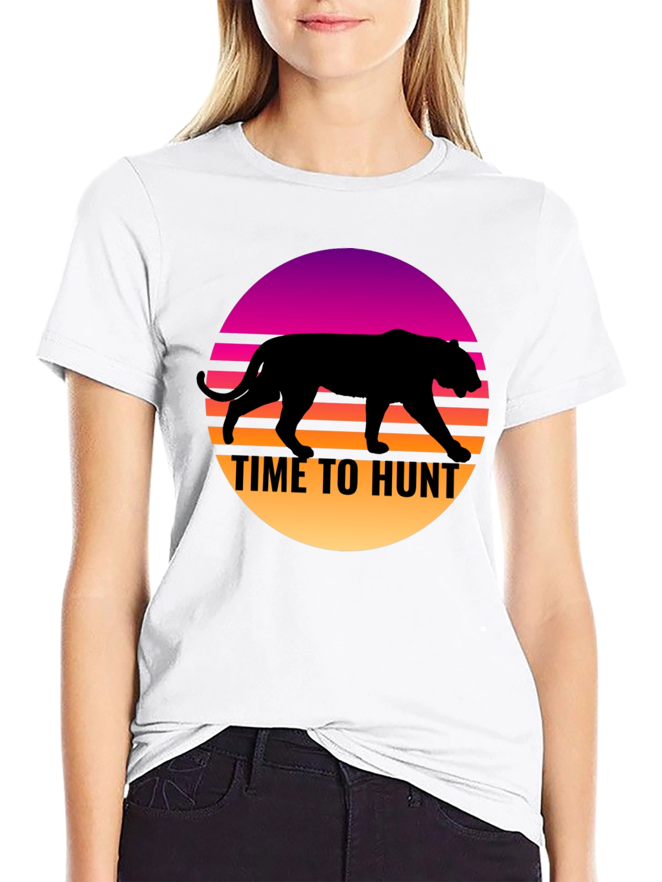 Time to Hunt Retro Graphic T-Shirt