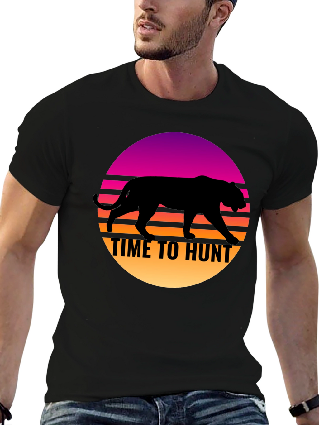 Time to Hunt Retro Graphic T-Shirt