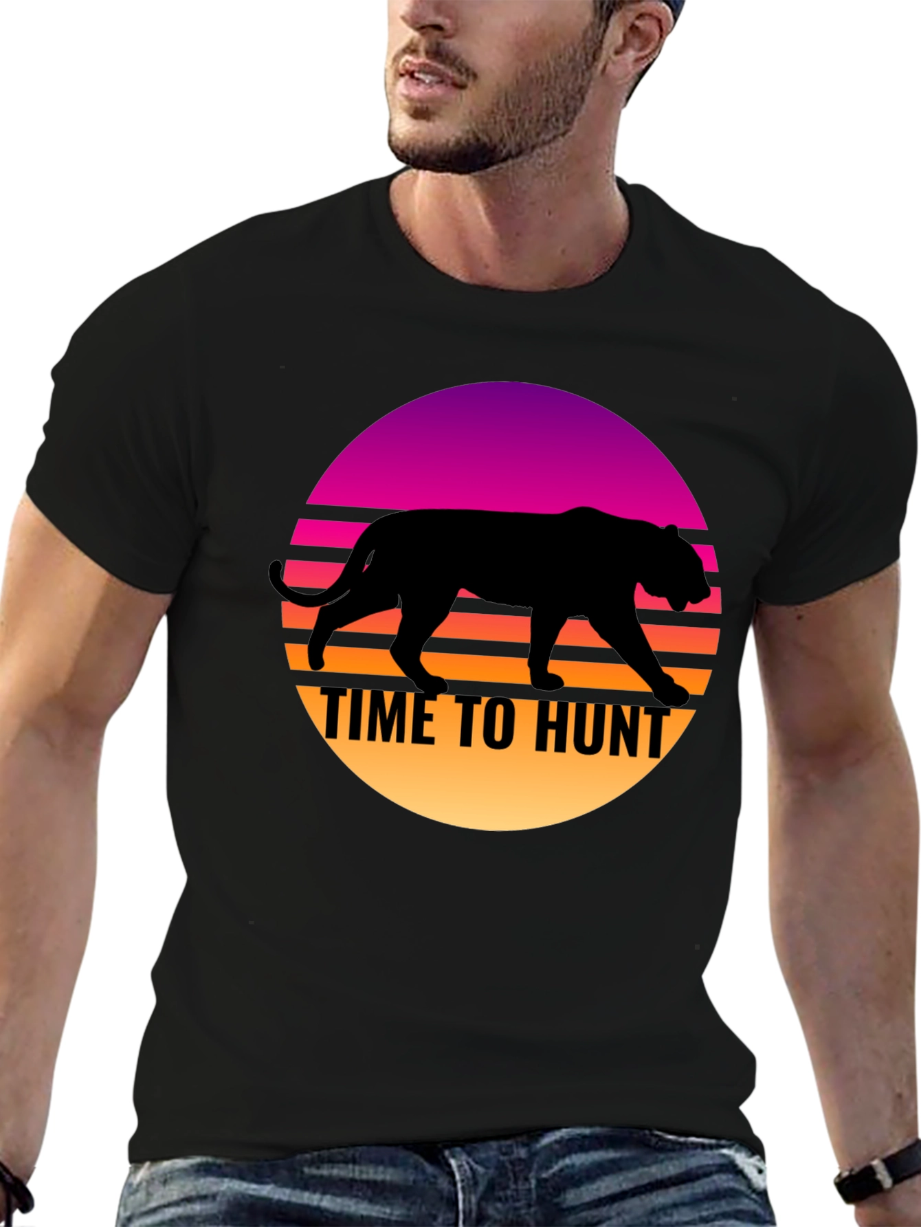 Time to Hunt Retro Graphic T-Shirt