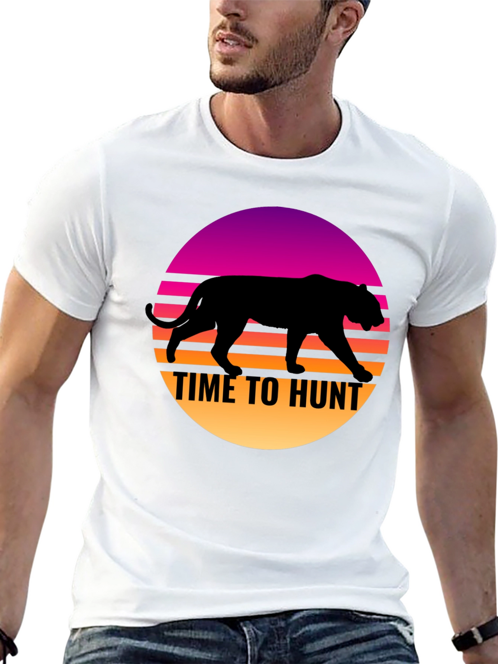 Time to Hunt Retro Graphic T-Shirt