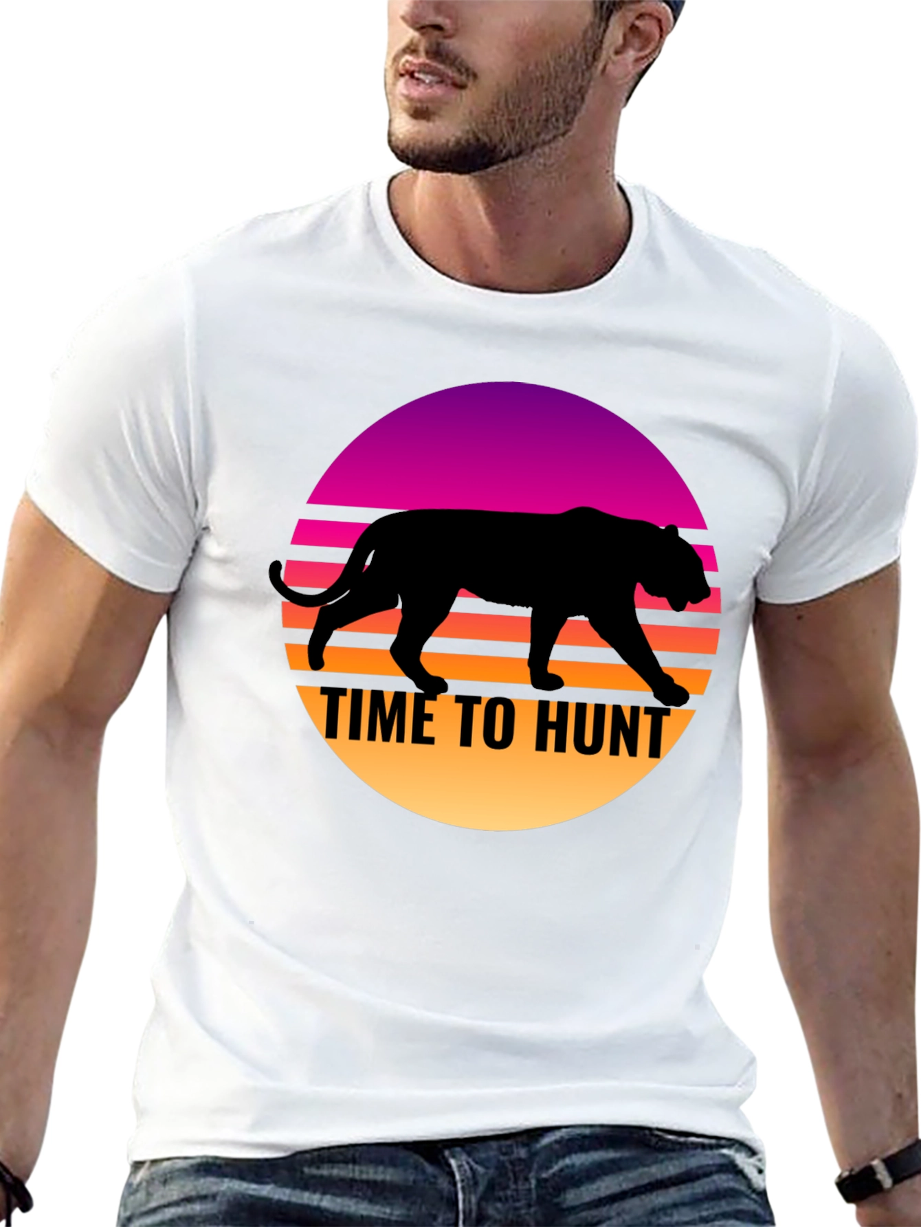 Time to Hunt Retro Graphic T-Shirt