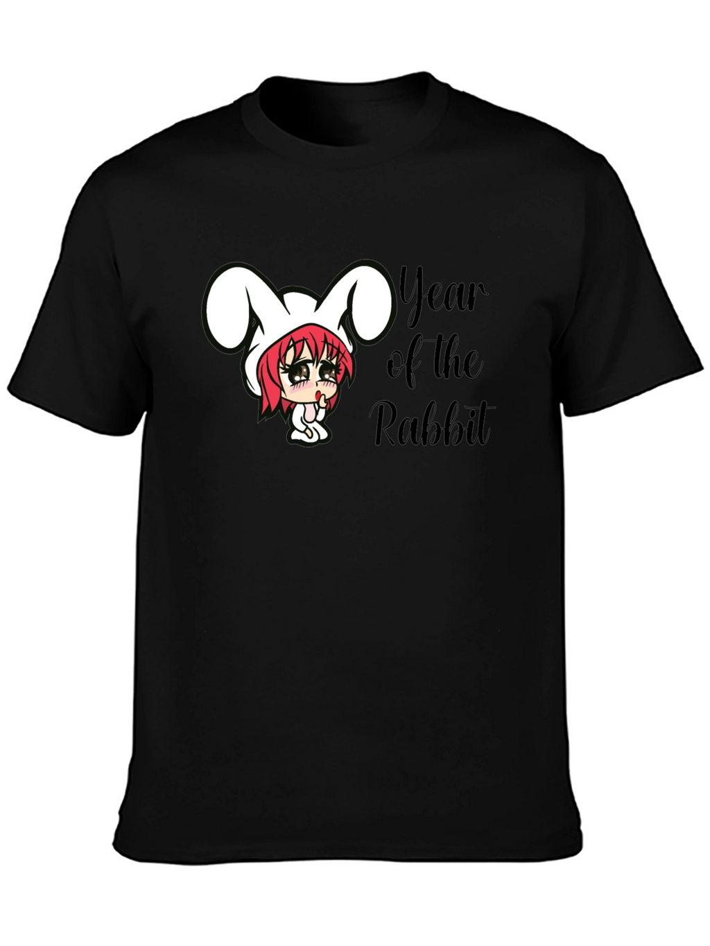 Year of the Rabbit Black T-Shirt