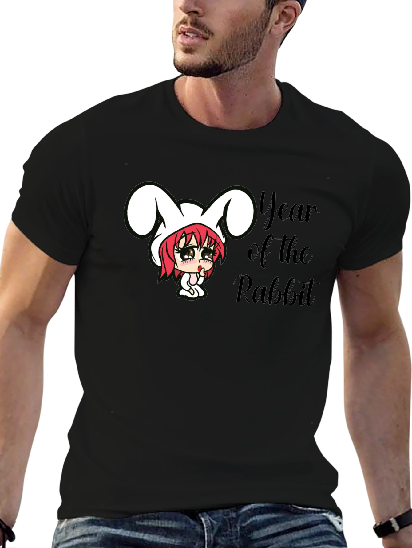 Year of the Rabbit Black T-Shirt