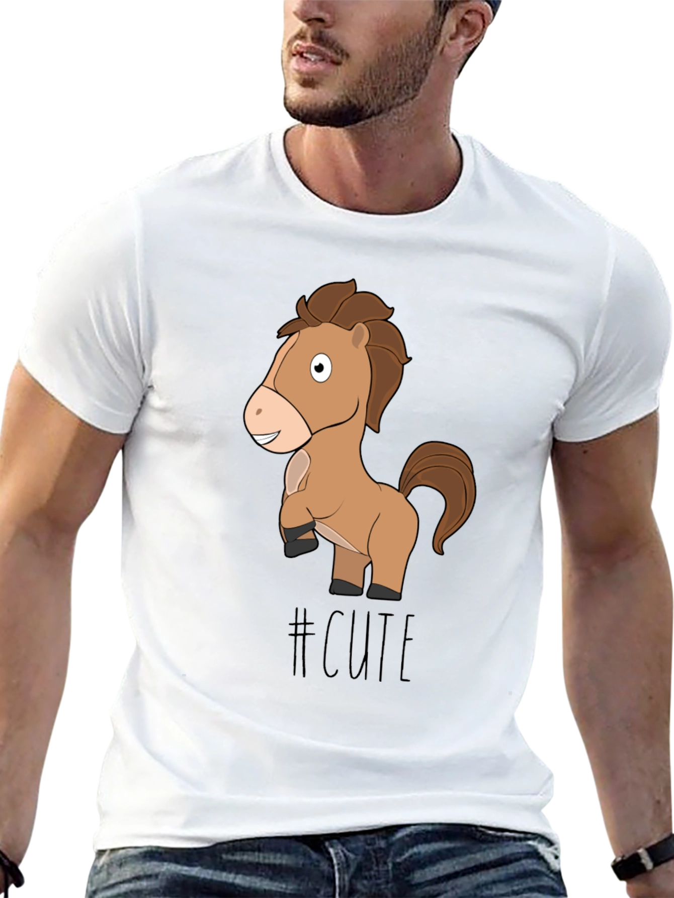 Cute Horse T-Shirt - Fun Animal Graphic Tee