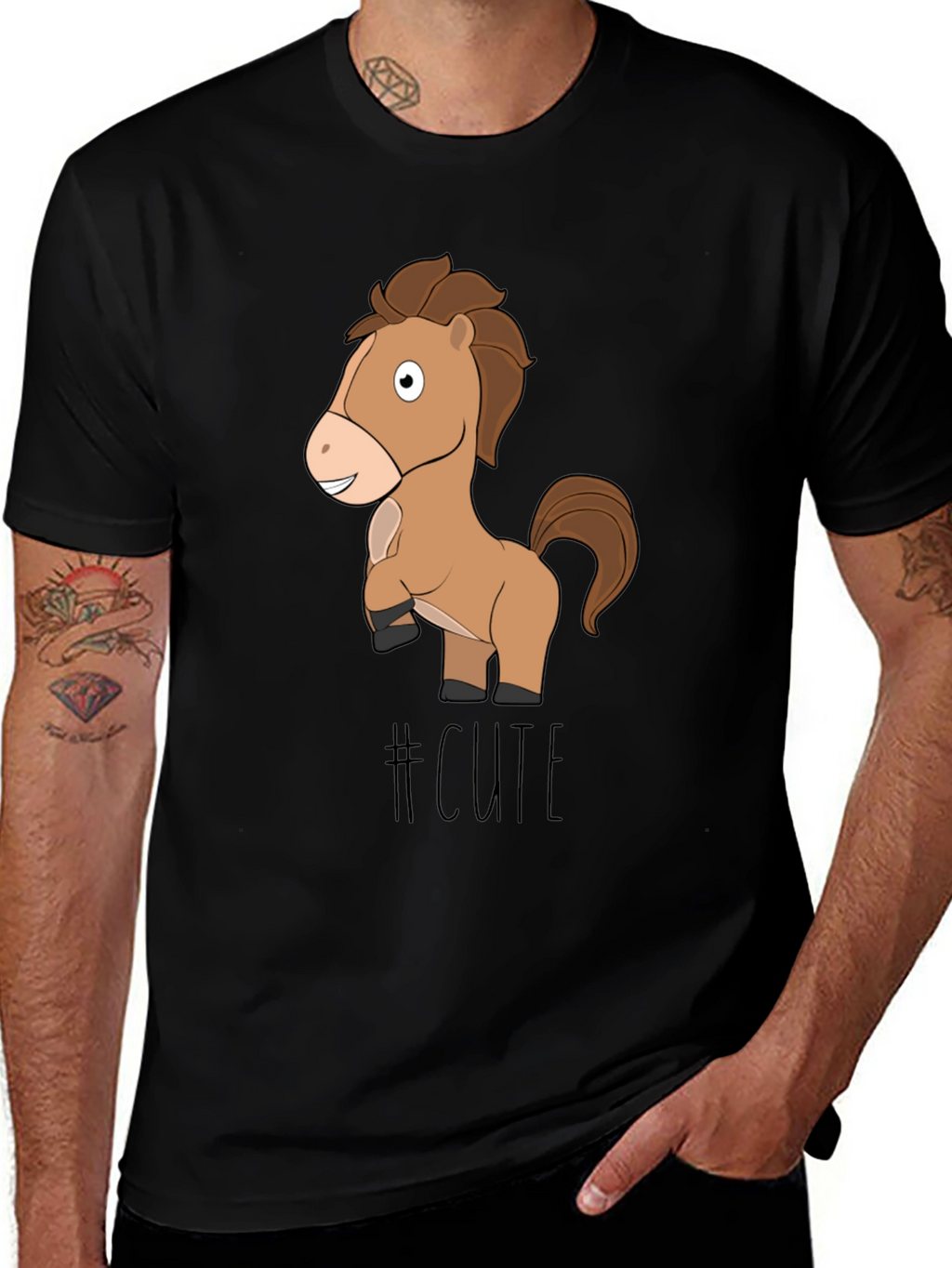 Cute Horse T-Shirt - Fun Animal Graphic Tee