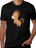 Cute Horse T-Shirt - Fun Animal Graphic Tee