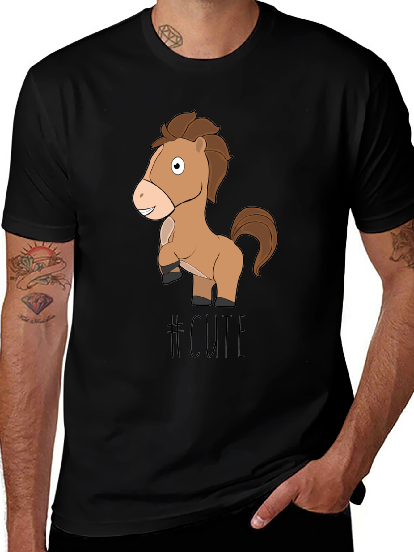 Cute Horse T-Shirt - Fun Animal Graphic Tee