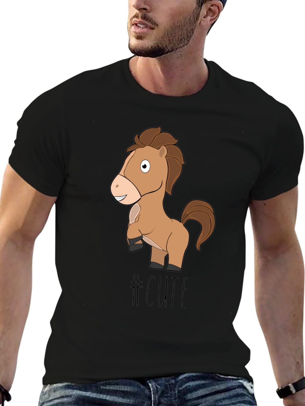 Cute Horse T-Shirt - Fun Animal Graphic Tee