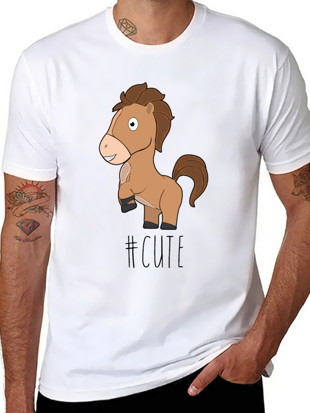 Cute Horse T-Shirt - Fun Animal Graphic Tee
