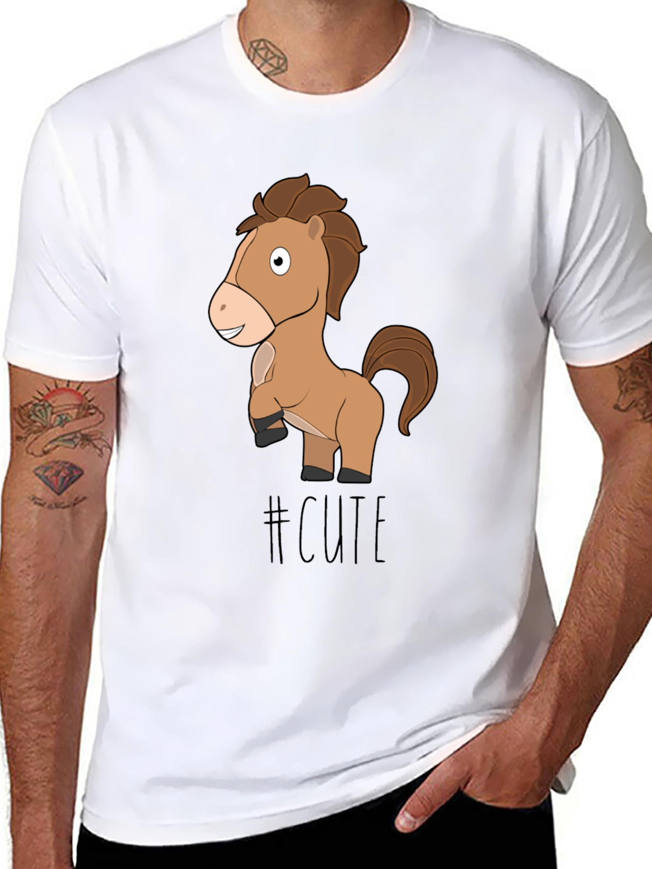Cute Horse T-Shirt - Fun Animal Graphic Tee