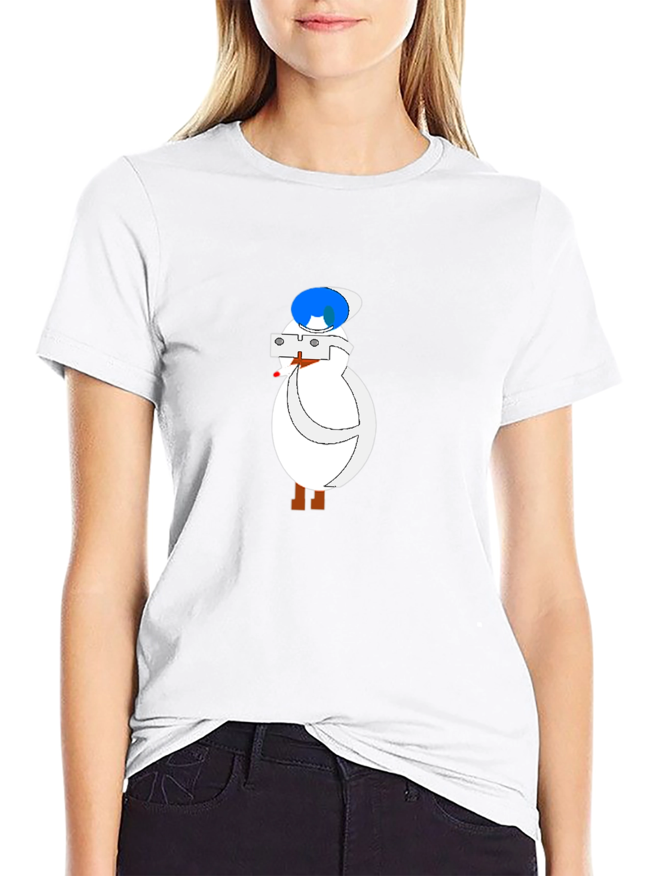 Novelty Cartoon Duck T-Shirt