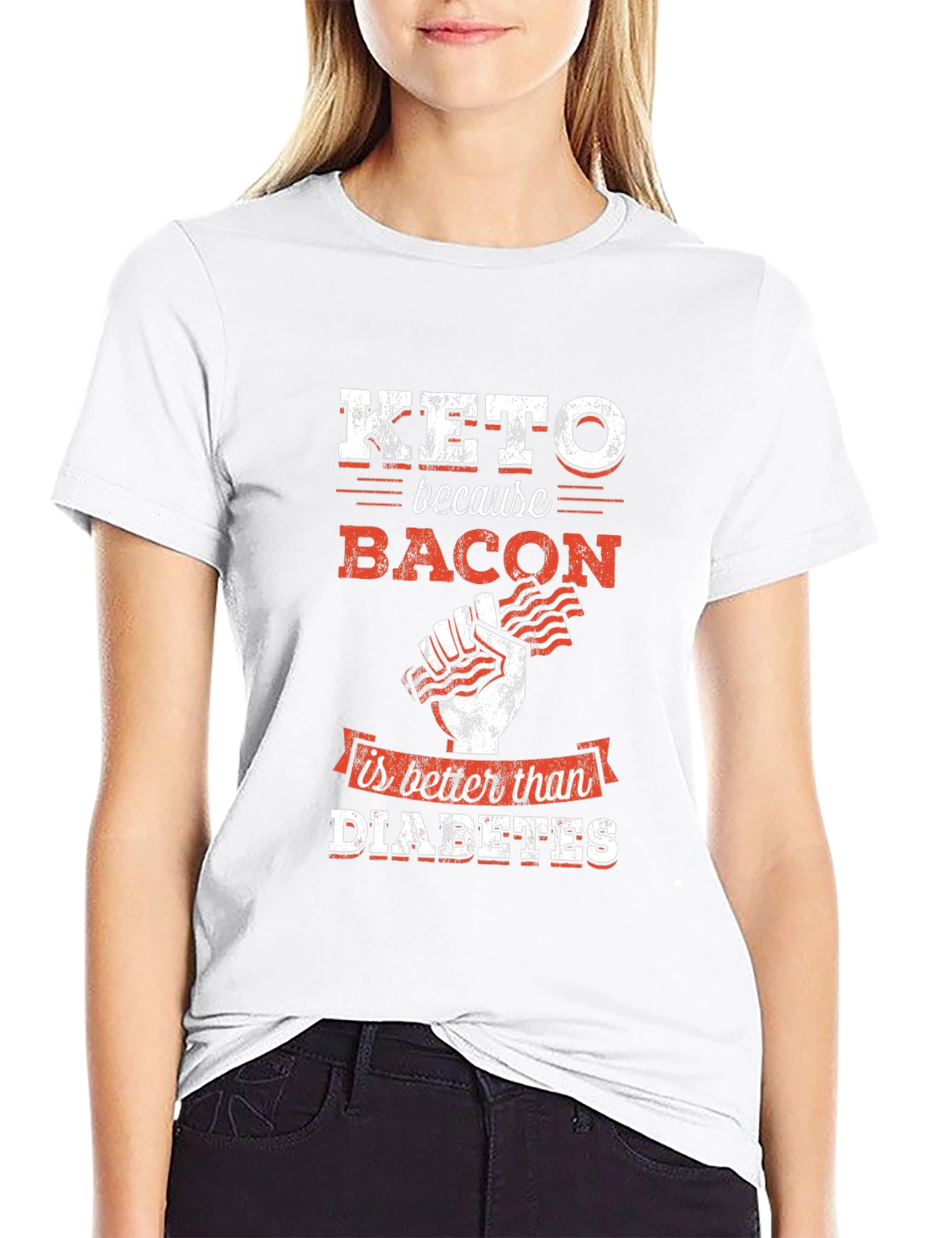 Keto Bacon T-Shirt - Better Than Diabetes