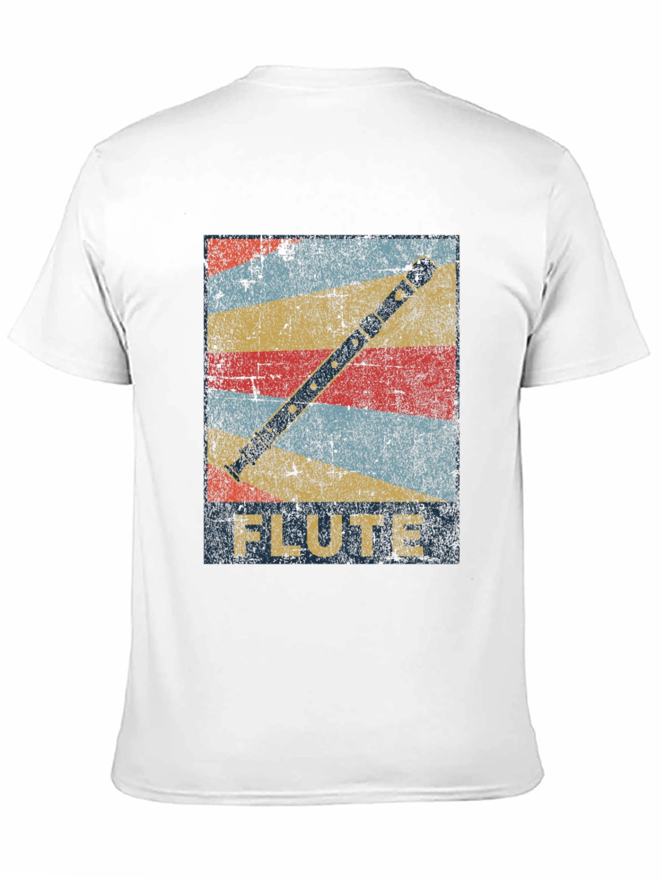 Retro Flute Graphic T-Shirt - Music Lover Tee
