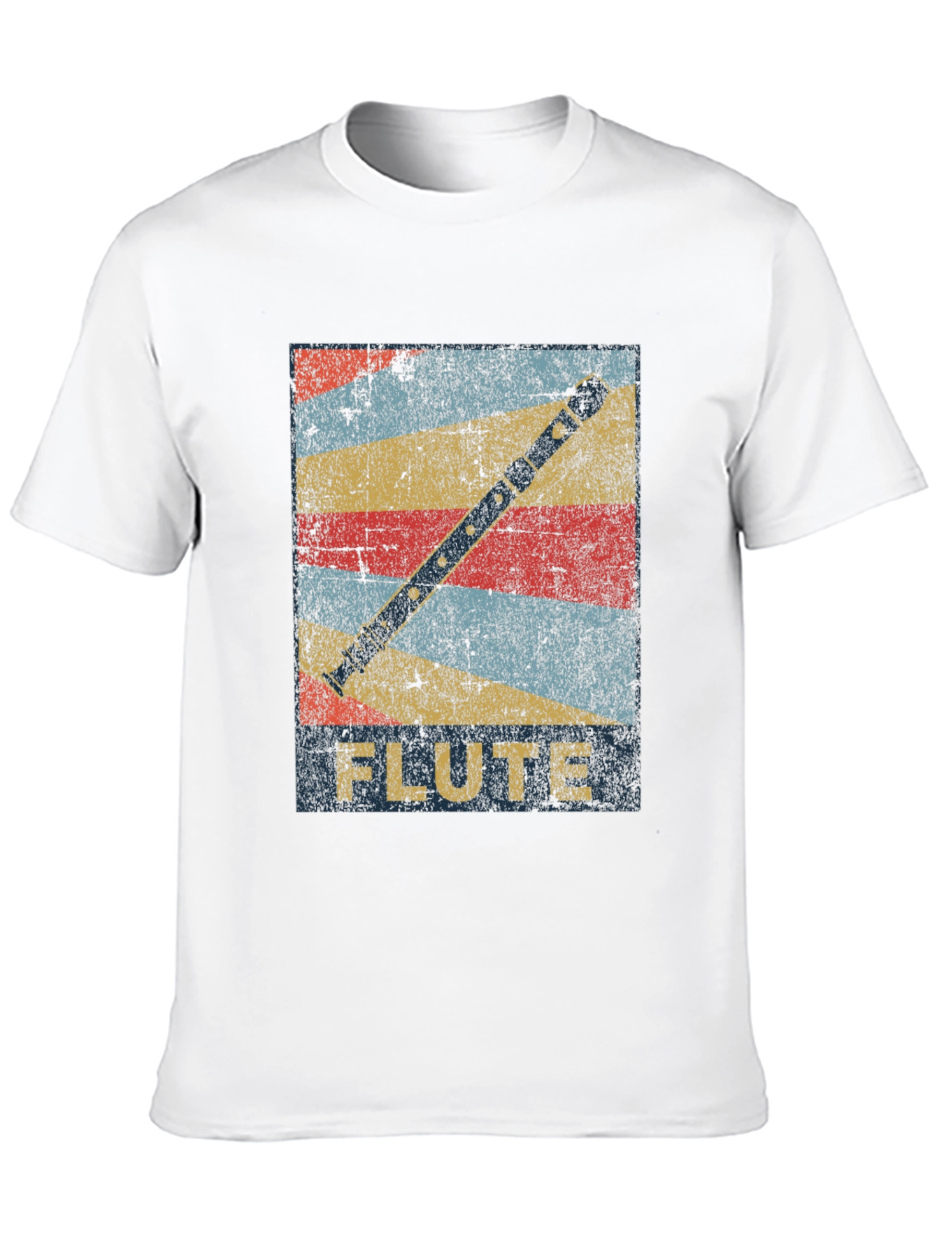 Retro Flute Graphic T-Shirt - Music Lover Tee
