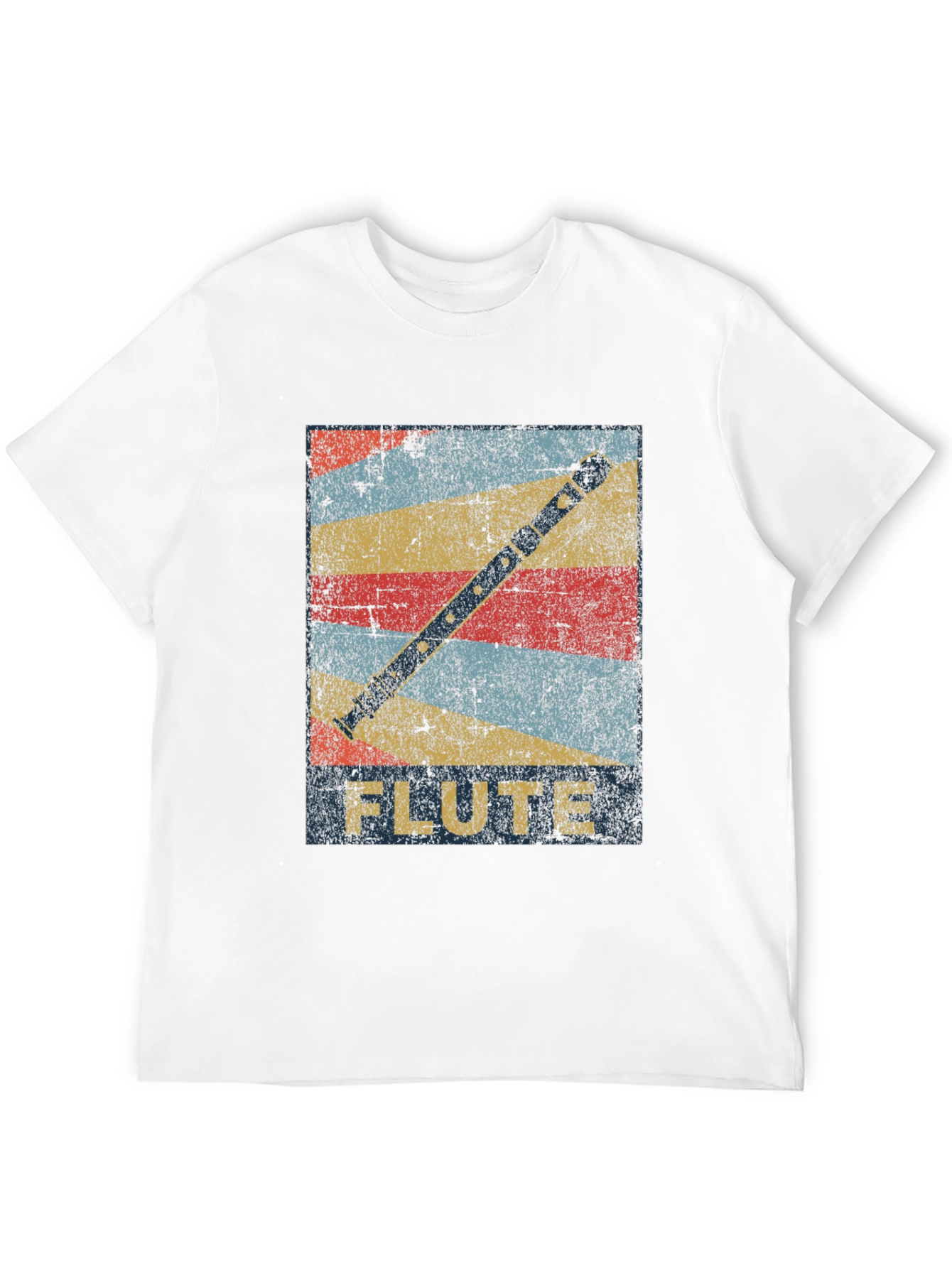 Retro Flute Graphic T-Shirt - Music Lover Tee