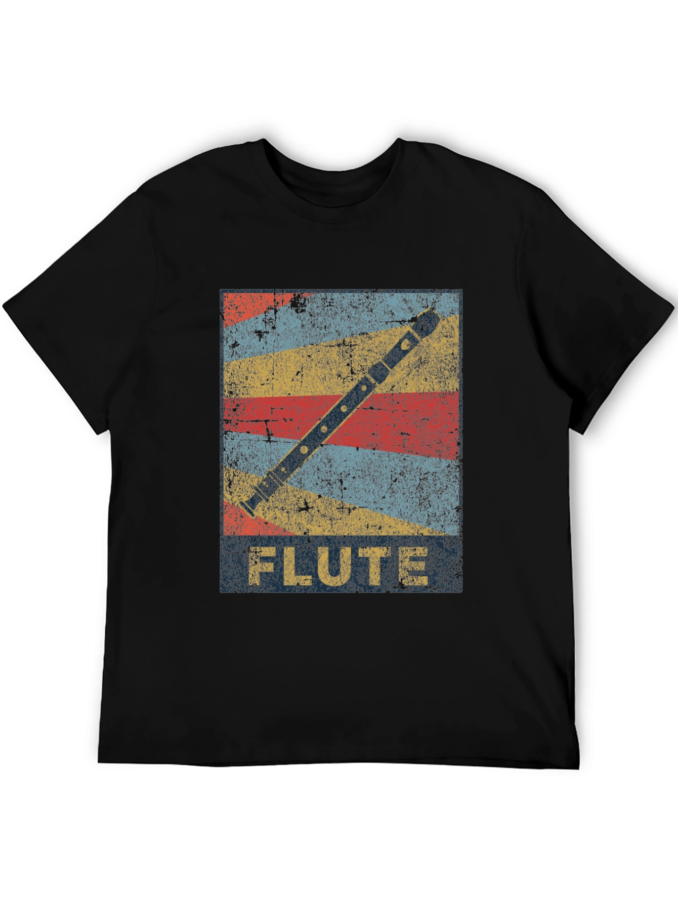 Retro Flute Graphic T-Shirt - Music Lover Tee