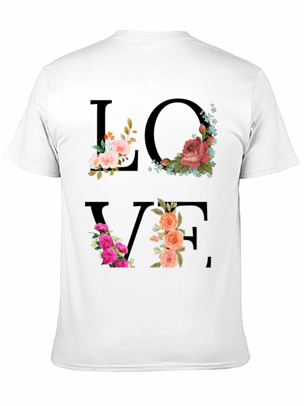 Floral Love T-Shirt - Stylish Graphic Tee
