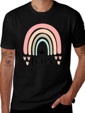 4th Birthday Rainbow Heart T-Shirt