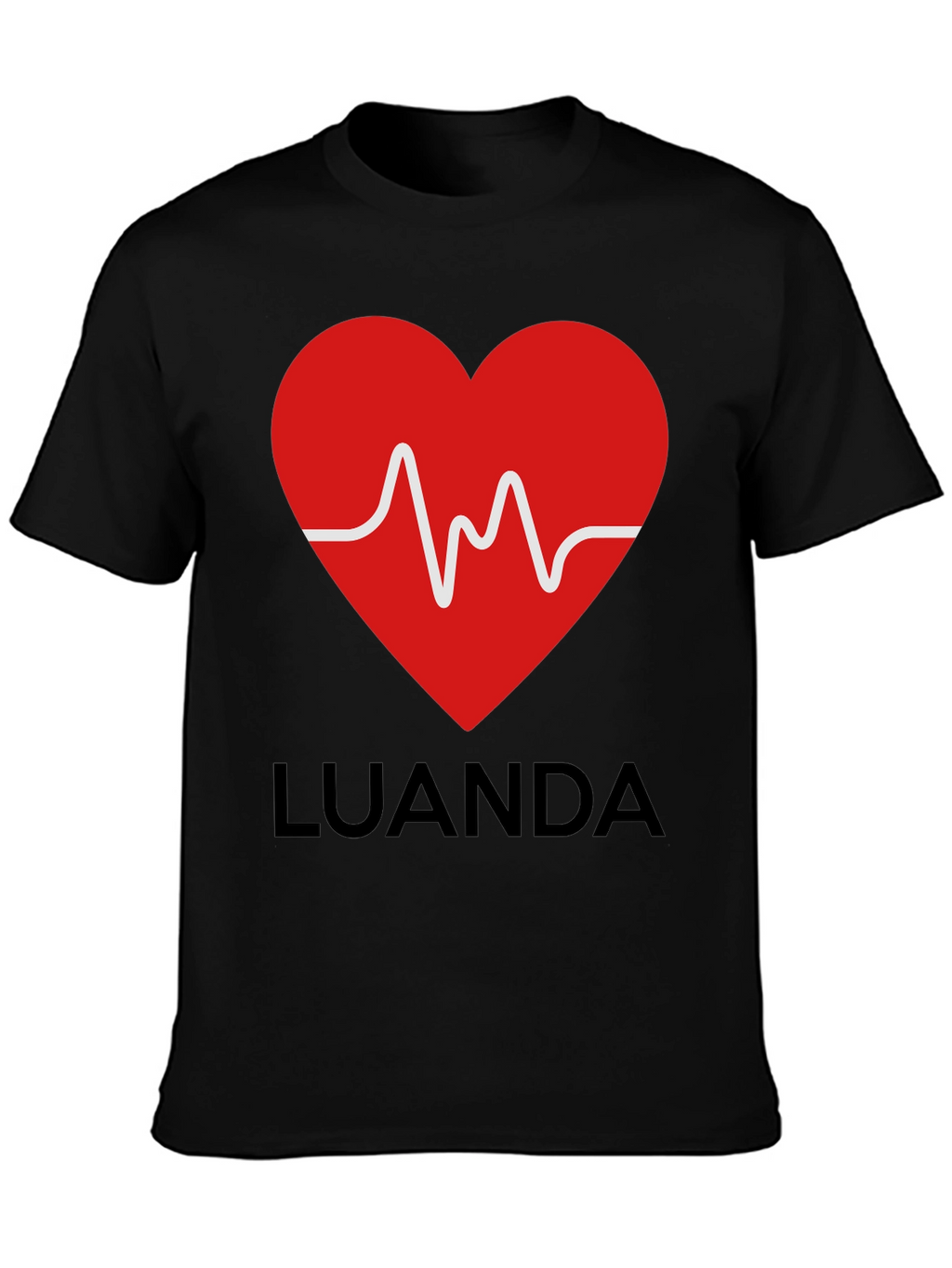 Luanda Heartbeat Graphic T-Shirt - Stylish & Unique
