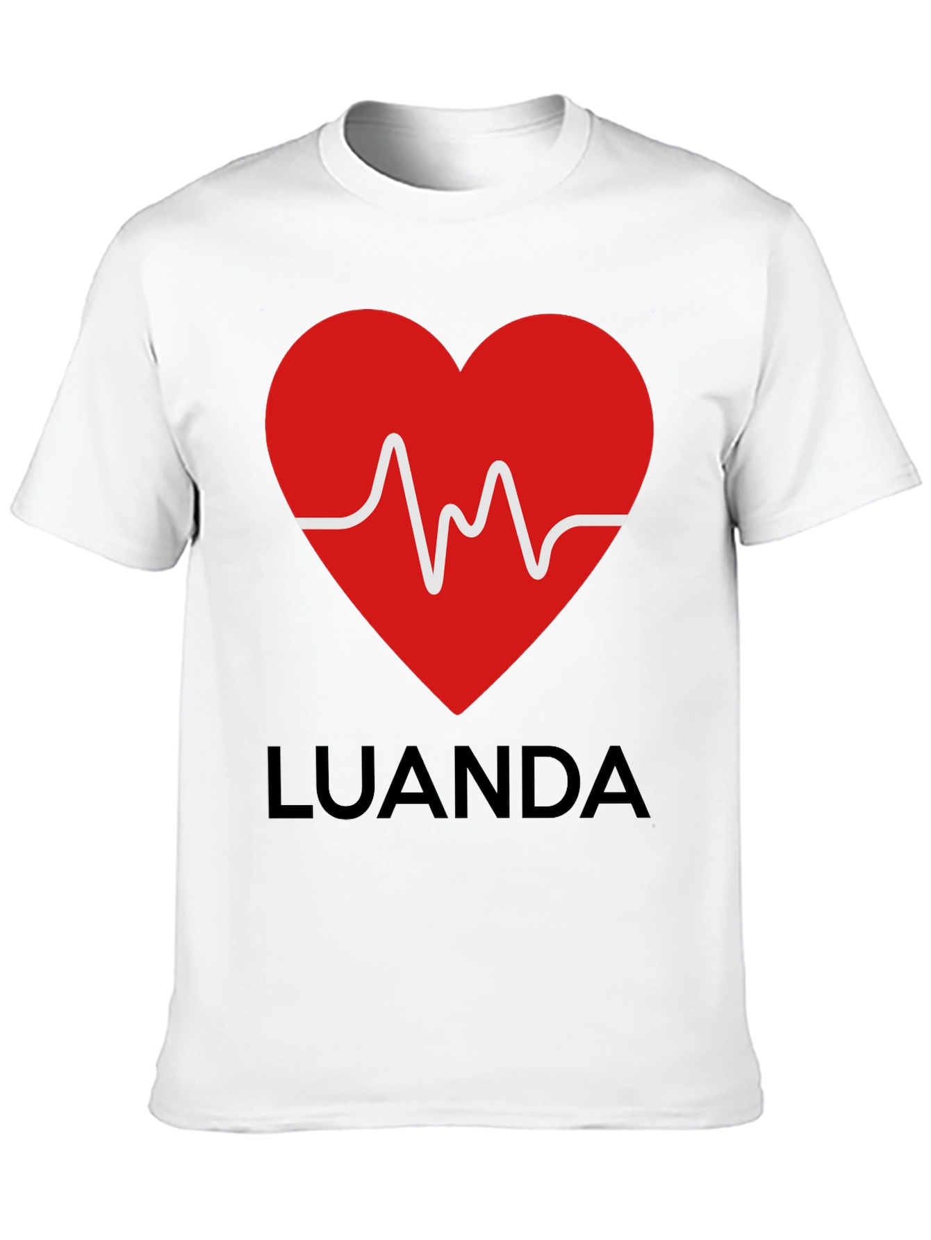 Luanda Heartbeat Graphic T-Shirt - Stylish & Unique