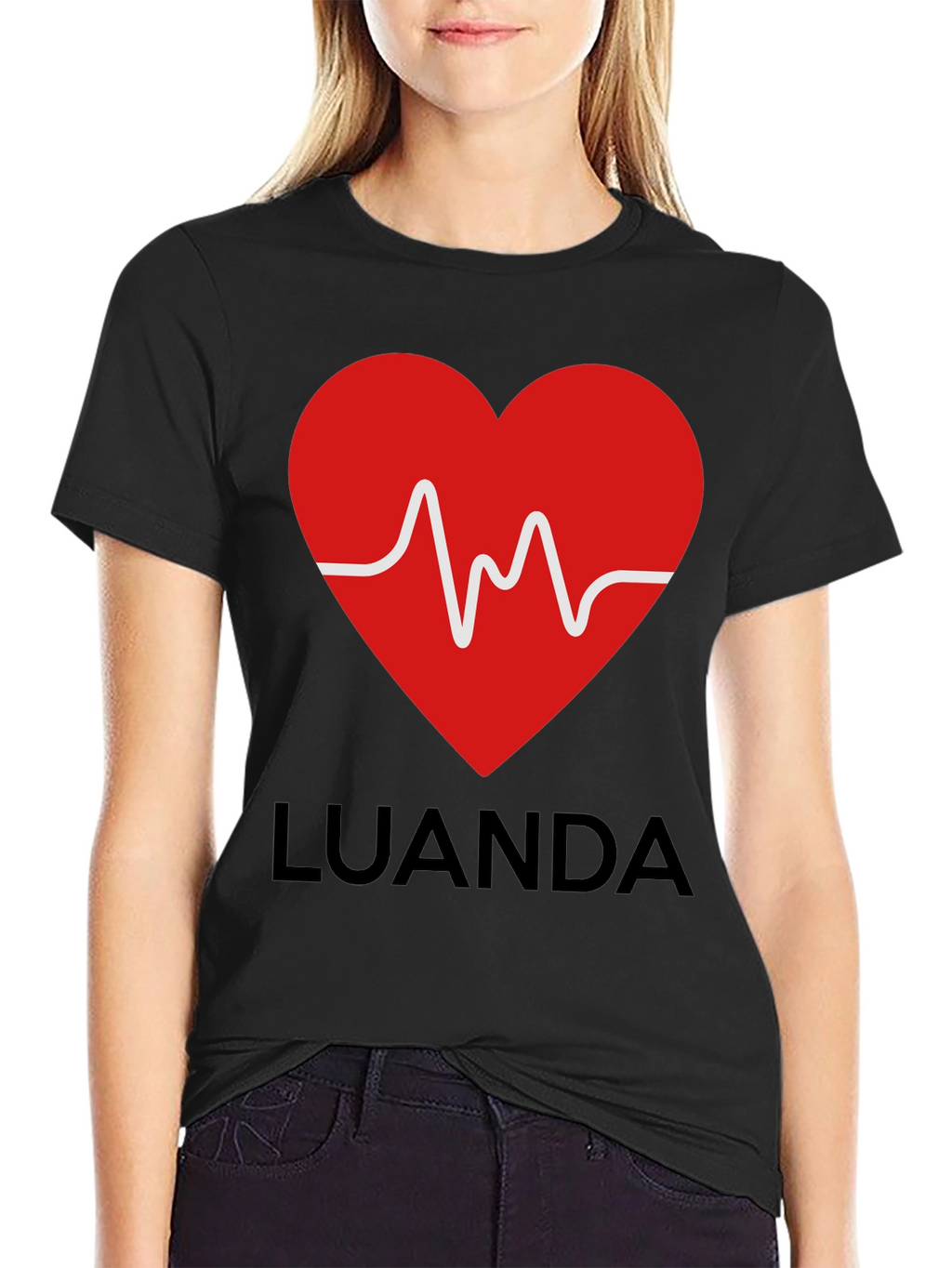 Luanda Heartbeat Graphic T-Shirt - Stylish & Unique