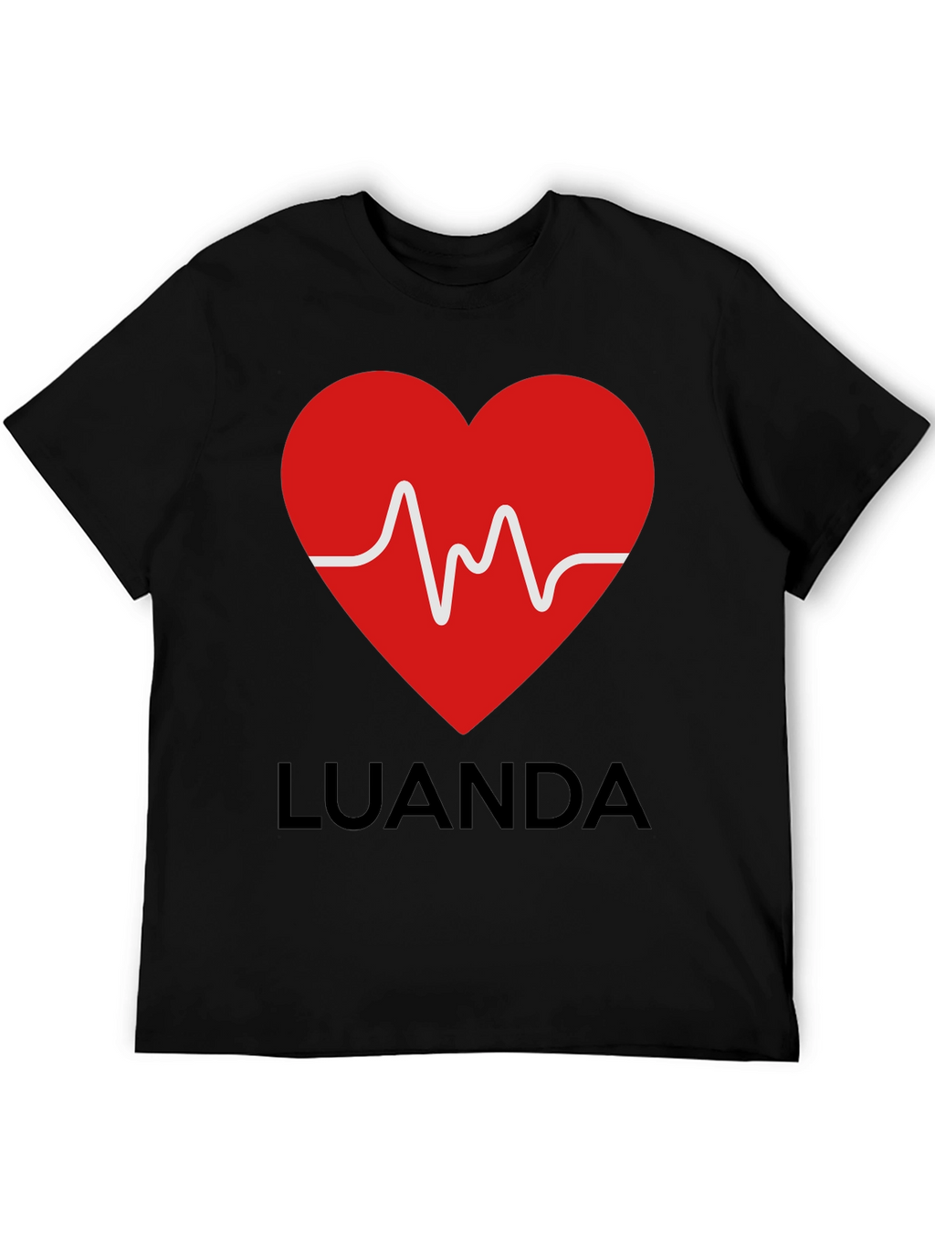 Luanda Heartbeat Graphic T-Shirt - Stylish & Unique