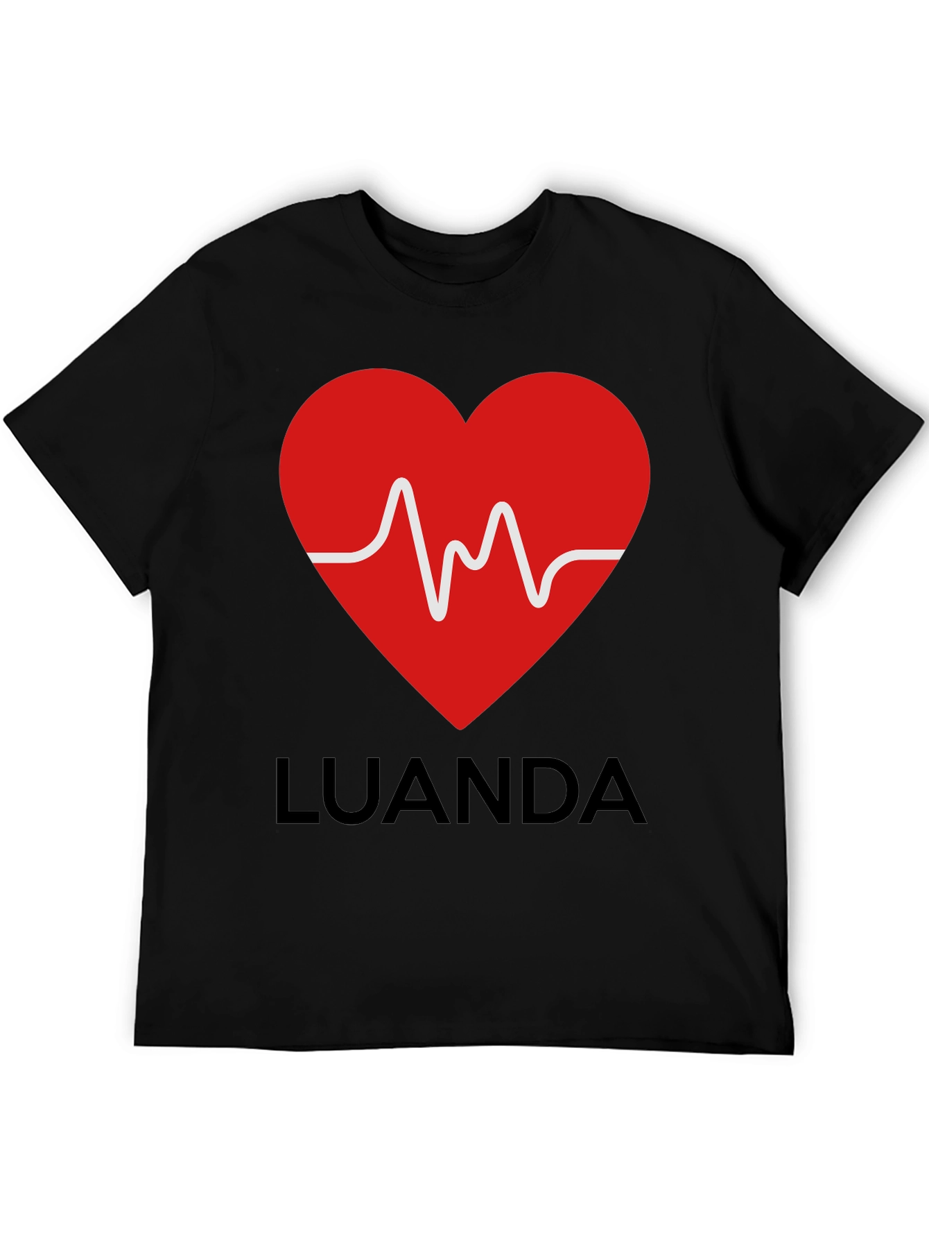 Luanda Heartbeat Graphic T-Shirt - Stylish & Unique