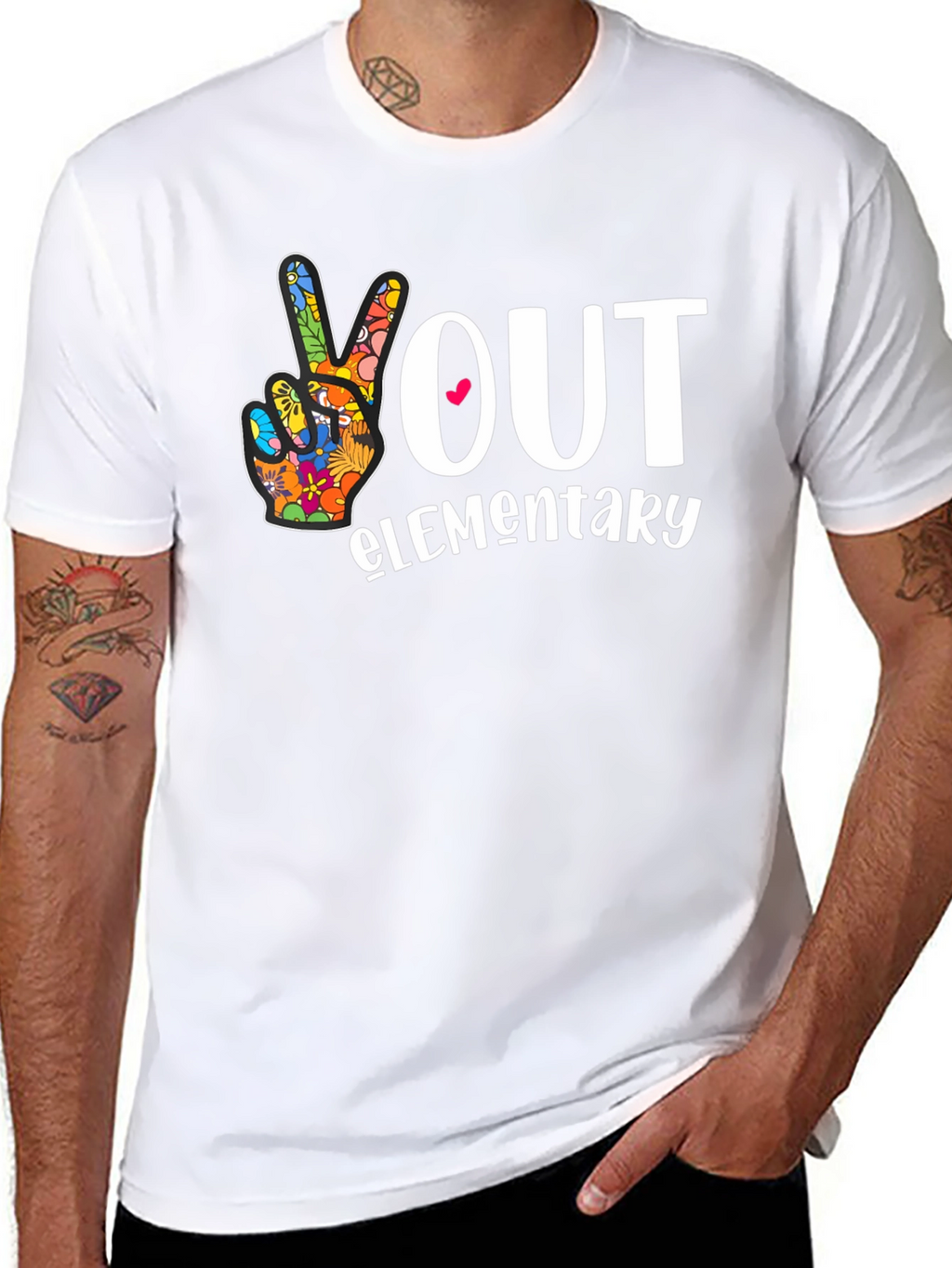 Peace Out Elementary School T-Shirt