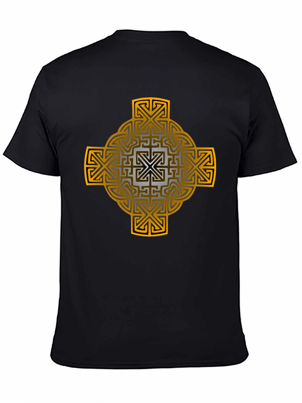 Celtic Cross Graphic Tee - Black