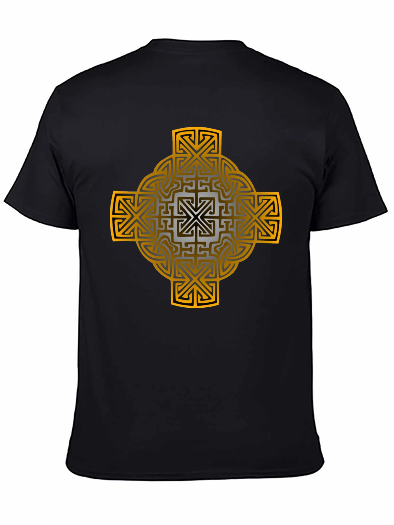 Celtic Cross Graphic Tee - Black