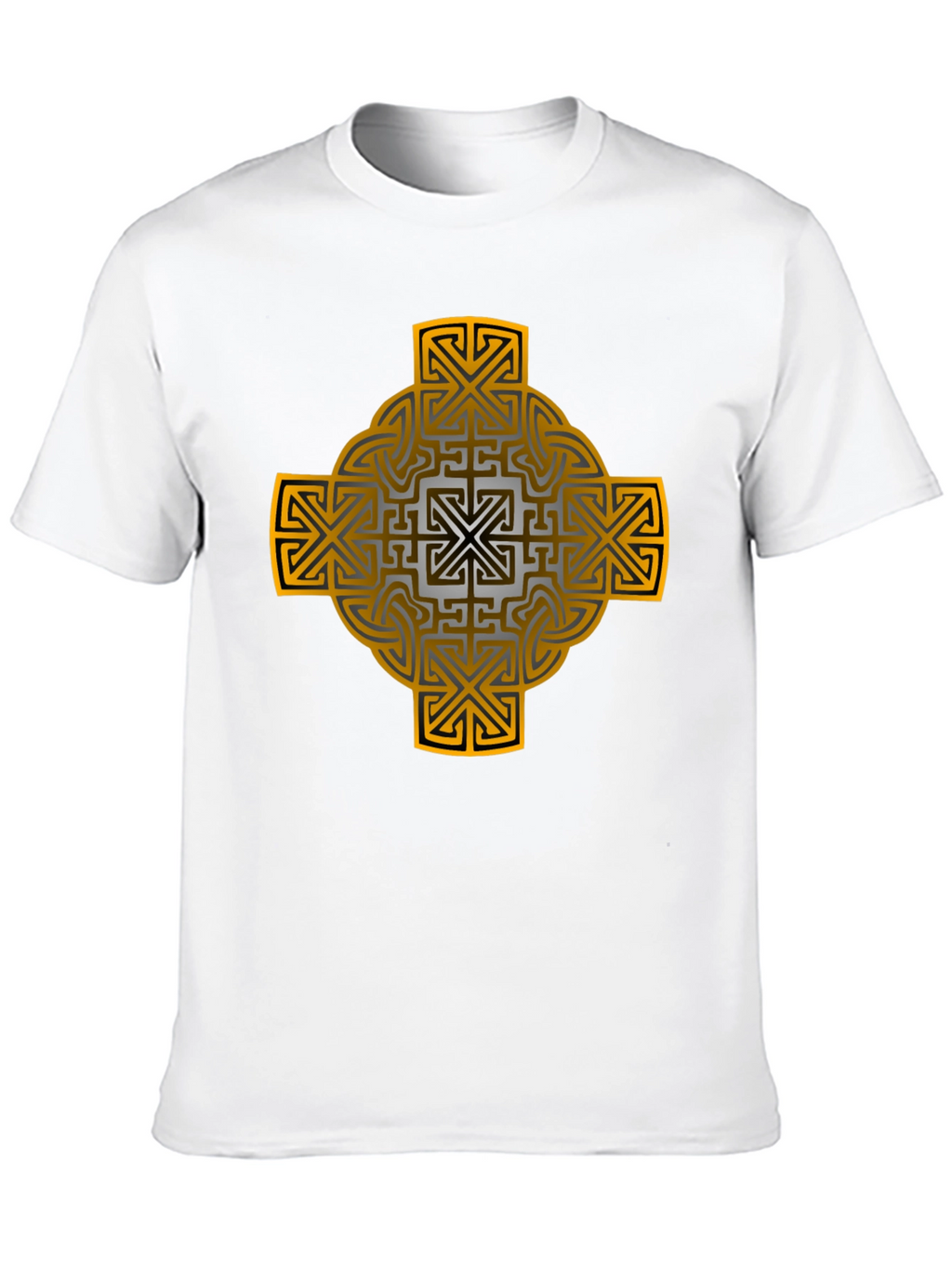 Celtic Cross Graphic Tee - Black