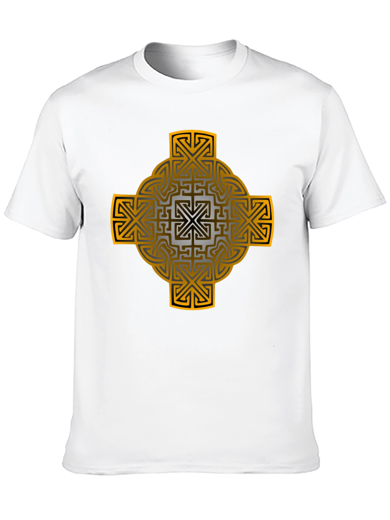 Celtic Cross Graphic Tee - Black