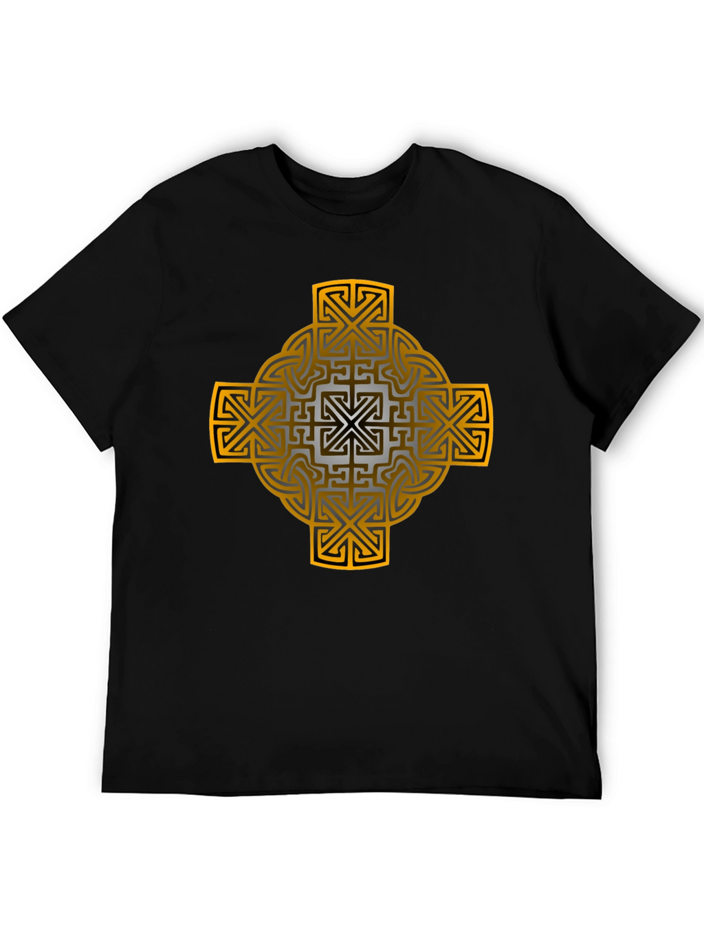 Celtic Cross Graphic Tee - Black
