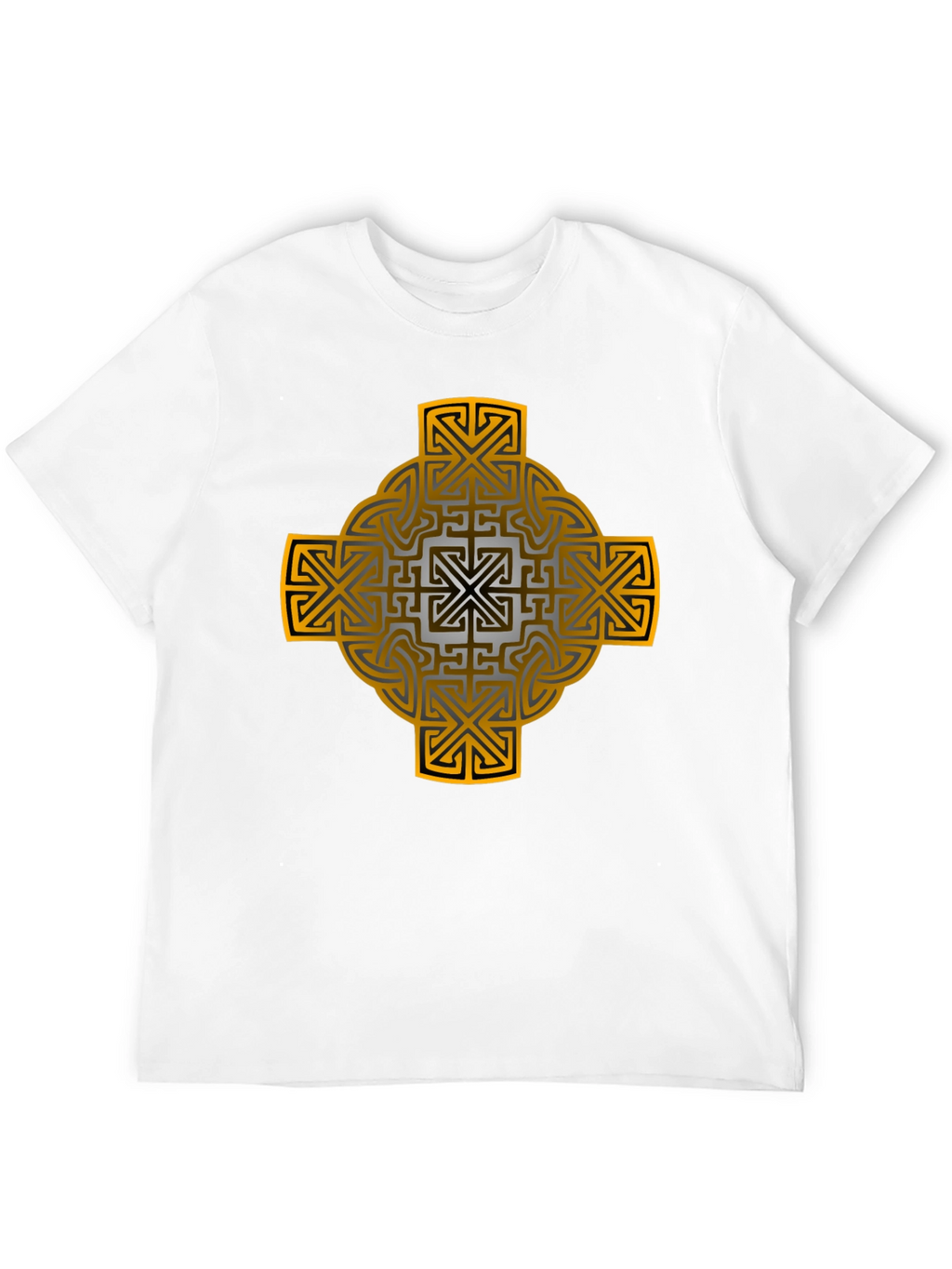 Celtic Cross Graphic Tee - Black
