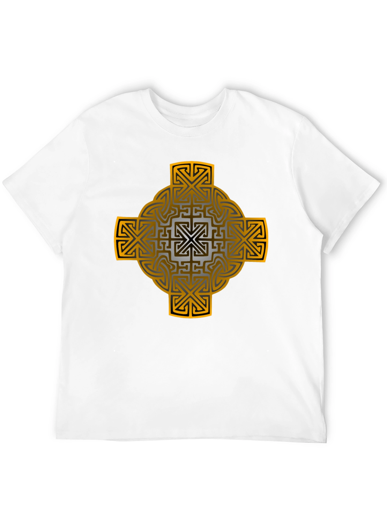 Celtic Cross Graphic Tee - Black