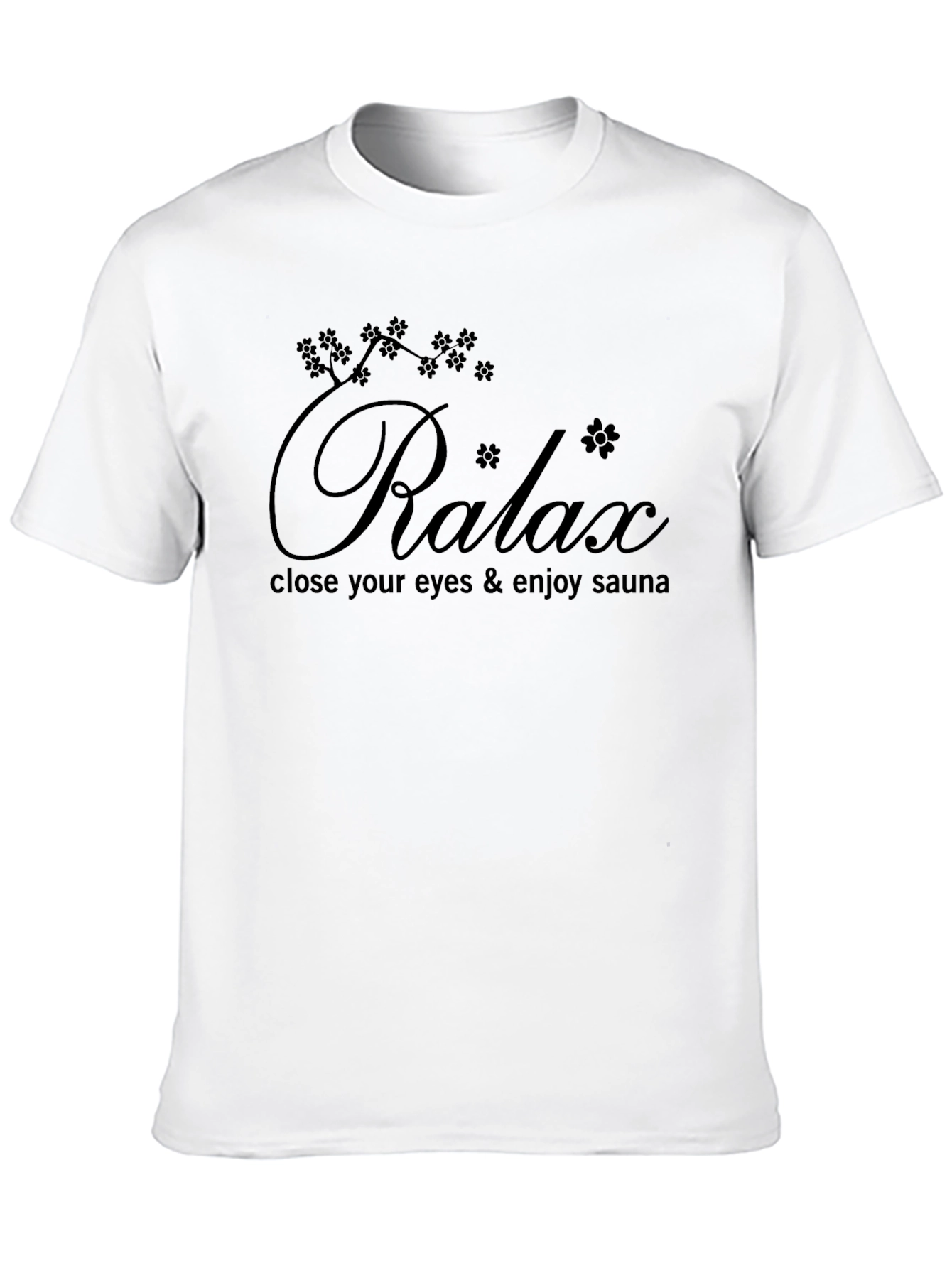 Relax Sauna T-Shirt - Black Graphic Tee