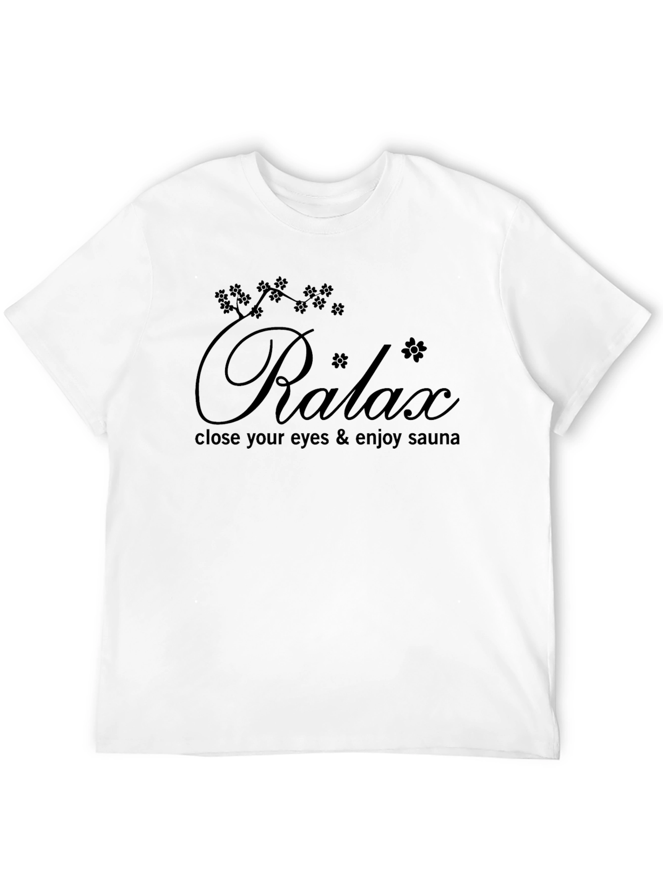Relax Sauna T-Shirt - Black Graphic Tee