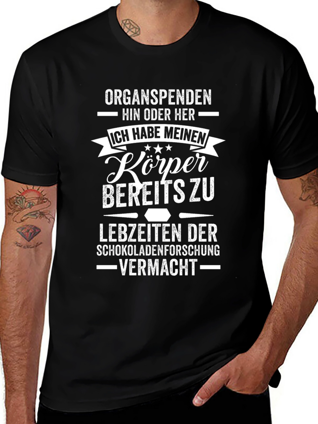 Organ Donation Funny T-Shirt - Chocolate Research