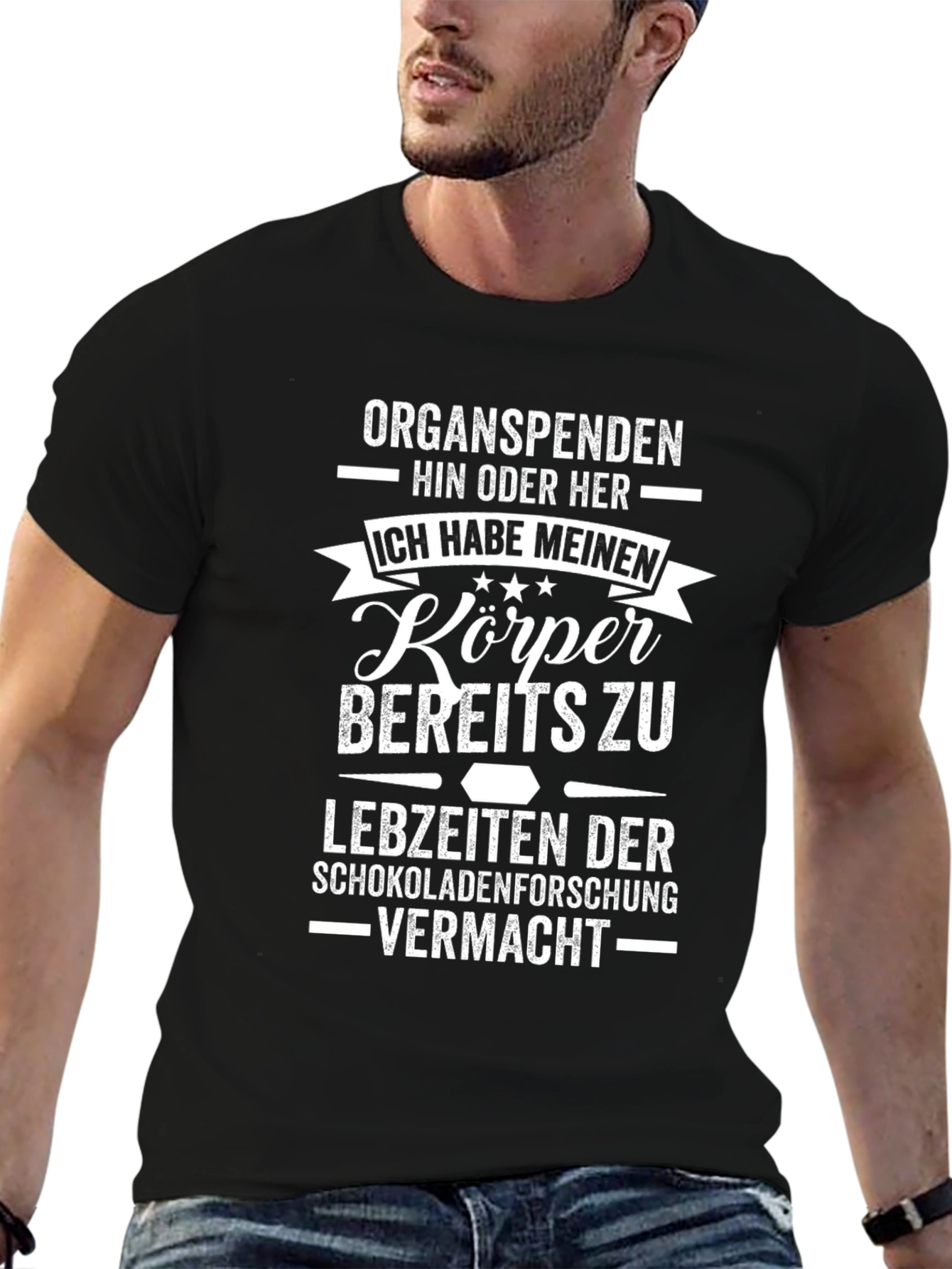 Organ Donation Funny T-Shirt - Chocolate Research