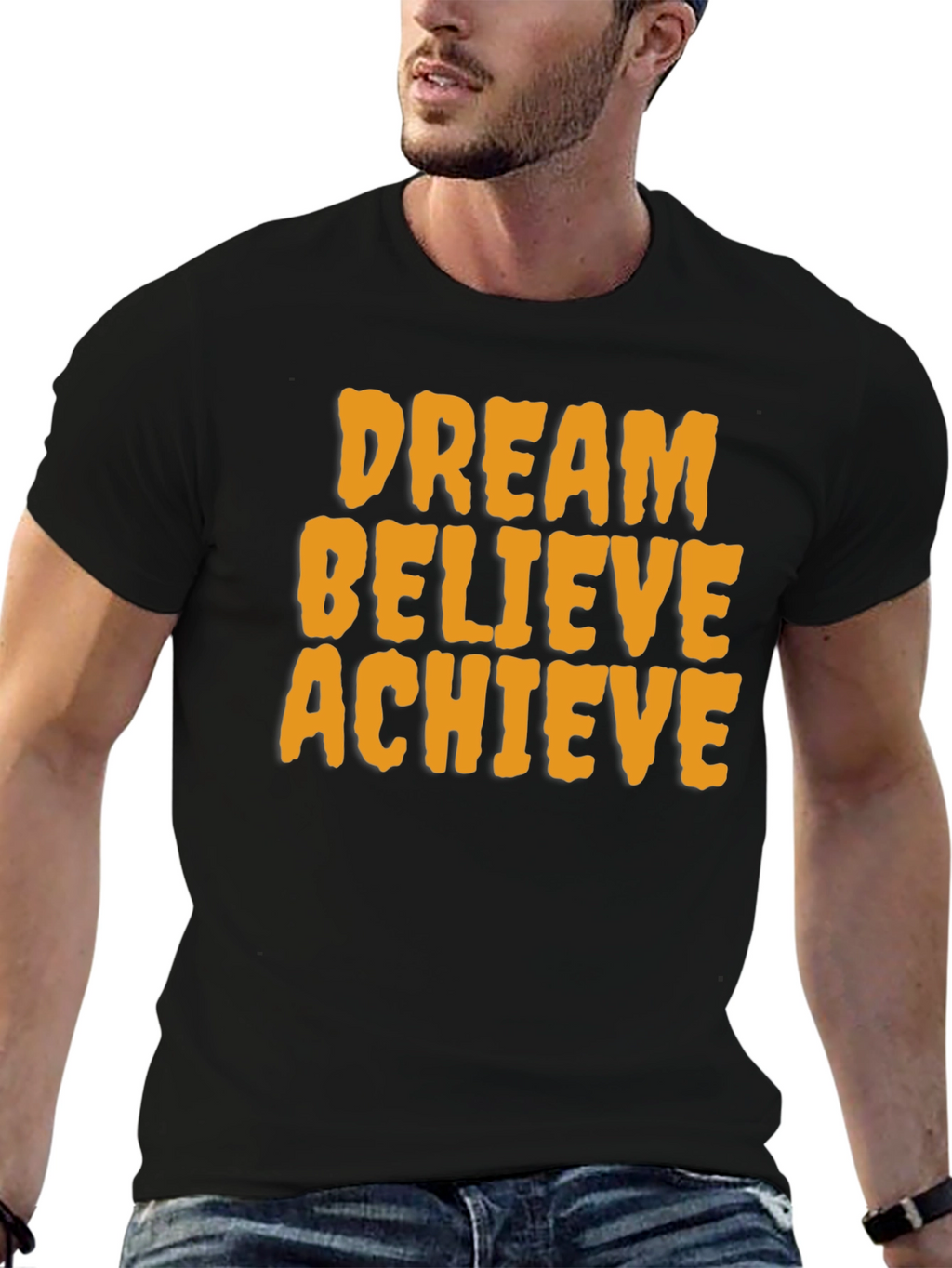Dream Believe Achieve Graphic Tee - Motivational T-Shirt