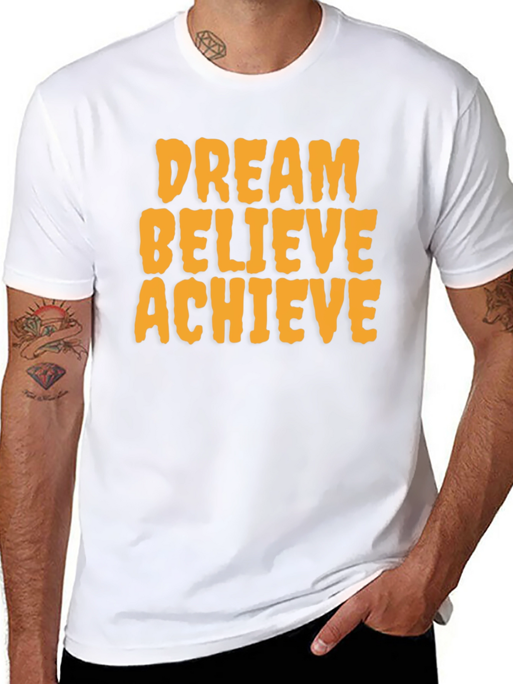 Dream Believe Achieve Graphic Tee - Motivational T-Shirt