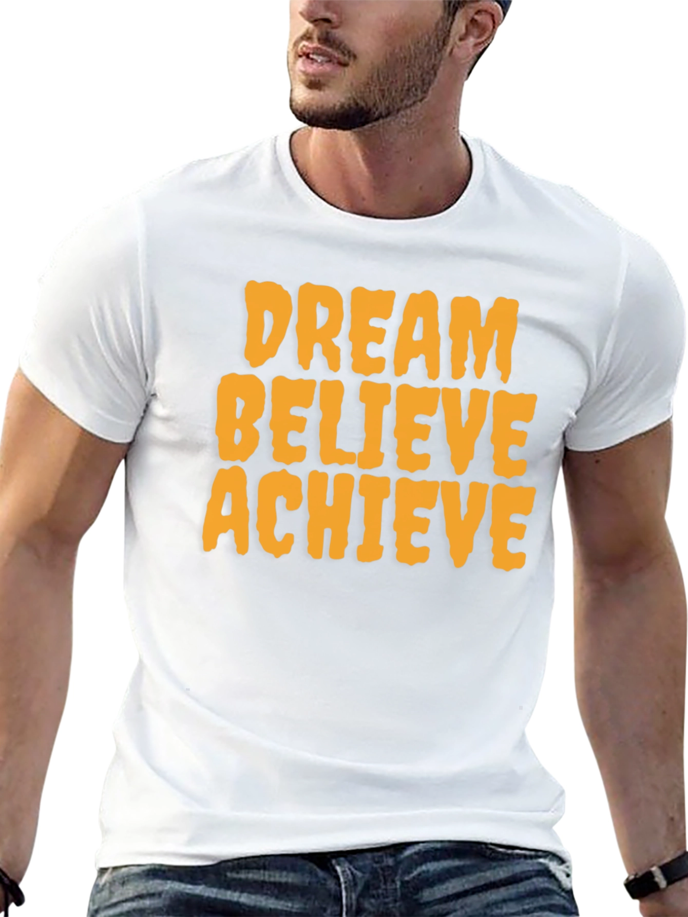 Dream Believe Achieve Graphic Tee - Motivational T-Shirt