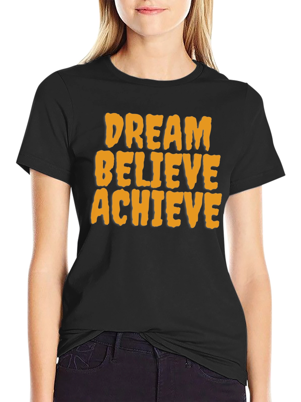 Dream Believe Achieve Graphic Tee - Motivational T-Shirt