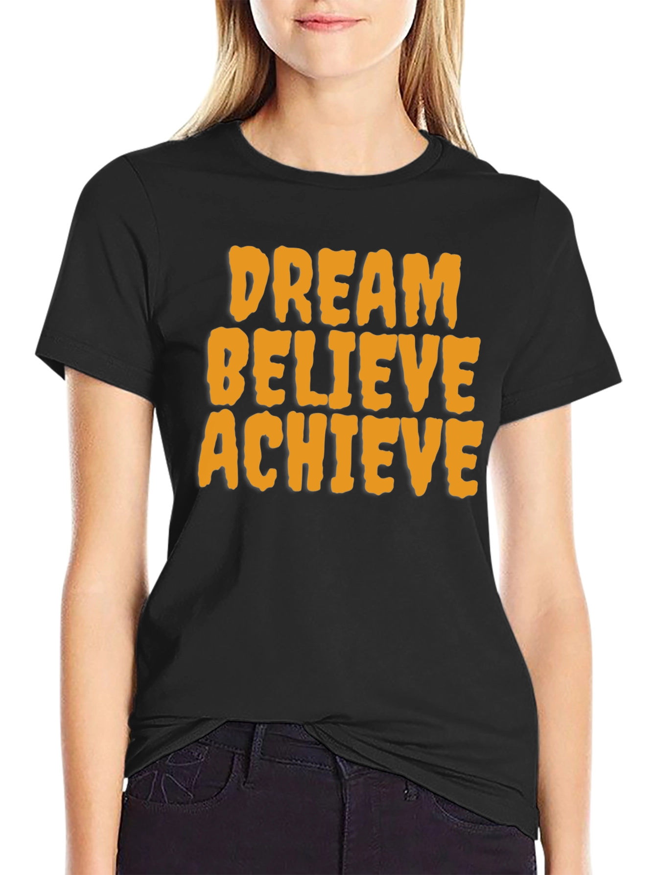 Dream Believe Achieve Graphic Tee - Motivational T-Shirt