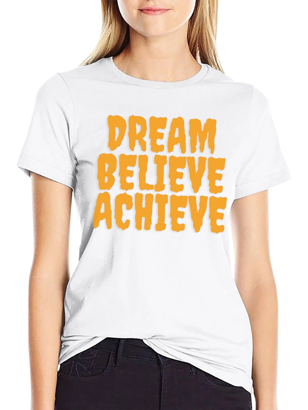 Dream Believe Achieve Graphic Tee - Motivational T-Shirt